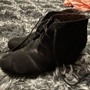 Black Lace Up Booties